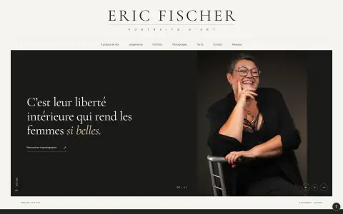 Page d’accueil du site Eric Fischer